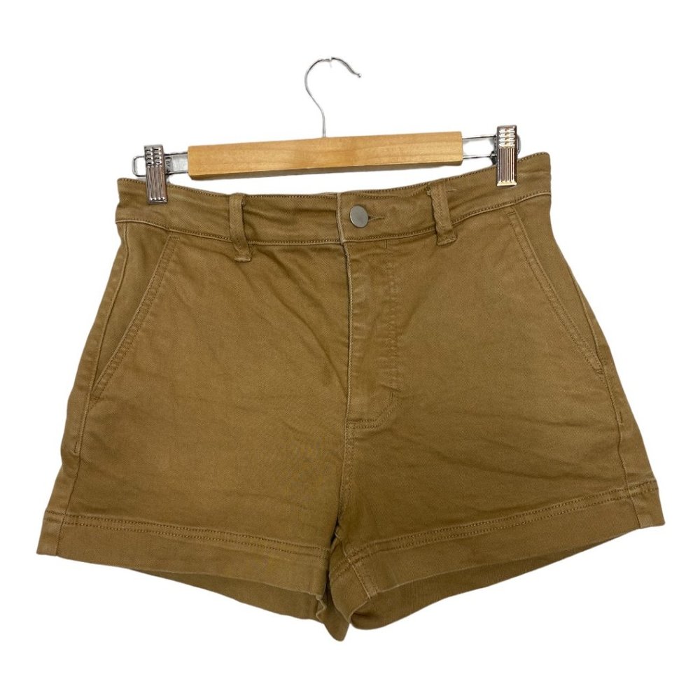 Everlane High-Waist Shorts in Tan Brown